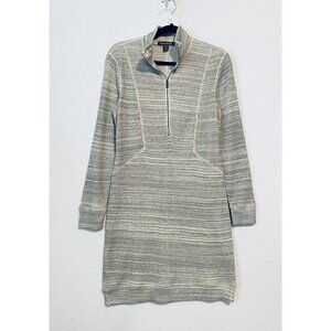 Tommy Bahama Dress Womens Small Salt Meadow Waffle Half Zip Heather Gray Boho